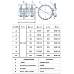 Хомут нерж L200мм DN150 (158-172) с чугунным замком