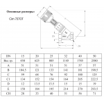 Клапан балансировочный CIM 727OT DN15 (1/2") PN20 ручной