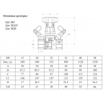 Клапан балансировочный CIM 787R DN50 (2") PN25 ручной
