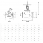 Клапан балансировочный Cim 3739B DN 50 PN16 ручной