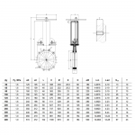 Задвижка шиберная Benarmo 1111W EPDM Ду125 Ру16