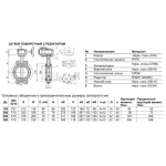 Затвор Benarmo 2040R PTFE DN250 из нержавеющей стали
