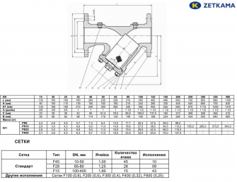 Zetkama 821A Ду 32 с магнит. вставкой