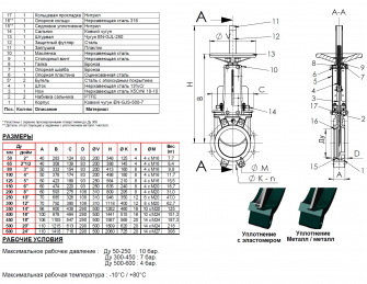 Tecofi VG 4400-00NI Ду250 Ру10