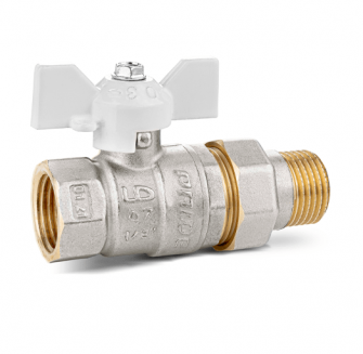 Кран шаровой LD Pride 47.15.В-ГШ.Б (white) Ду15 Ру40 арт. LD 47.306.15 W