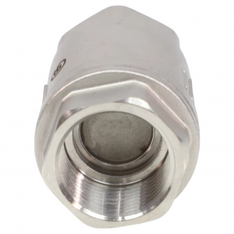 Клапан обратный муфтовый Benarmo 3031 Ду15 Ру40 из нерж. стали