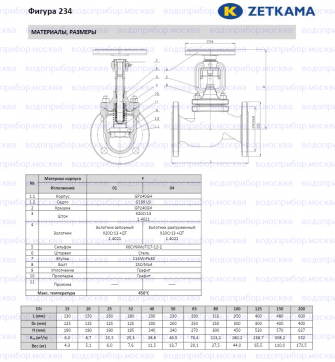 Zetkama 234F исп.01 Ду 80