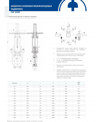 FAF 6500 NBR Ду 80